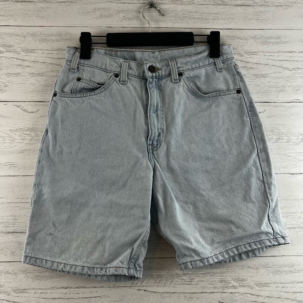 Levi’s Light Wash‎ 550 Orange Tab Bermuda Denim Shorts Size 32
